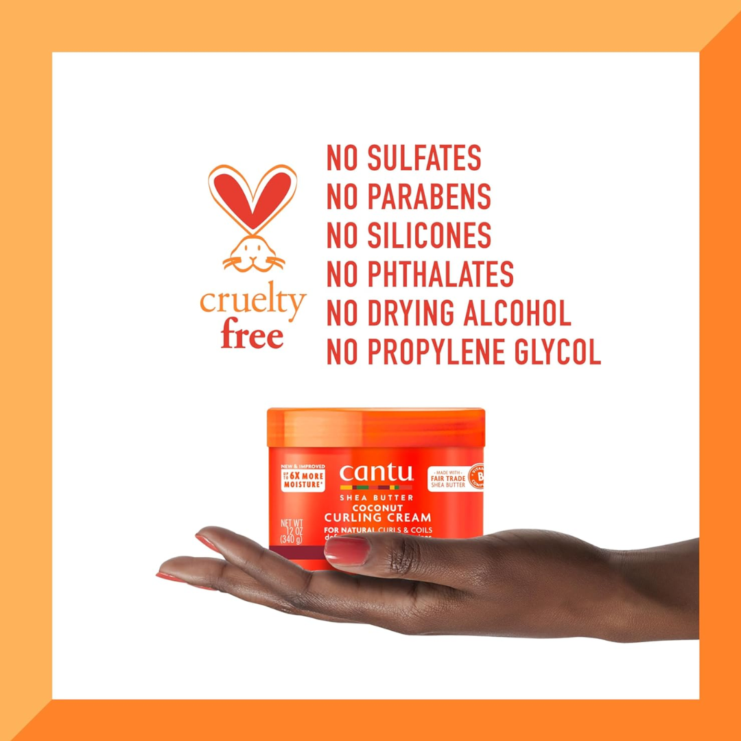 Cantu Shea Butter For Natural Hair Coconut Curling Cream 340g (T)