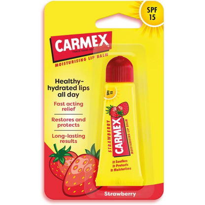Carmex Strawberry Lip Balm Tube 10G (T)