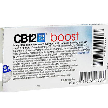 CB12 Boost Chewing Gum Strong Mint, 10's (T)