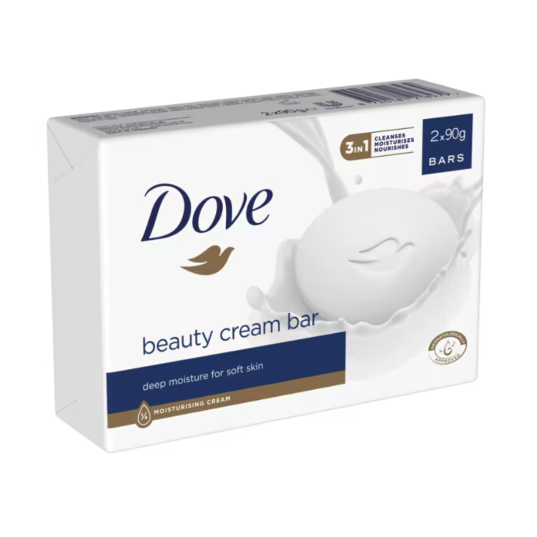Dove Original Beauty Cream Bar (2 x 90g) (T)