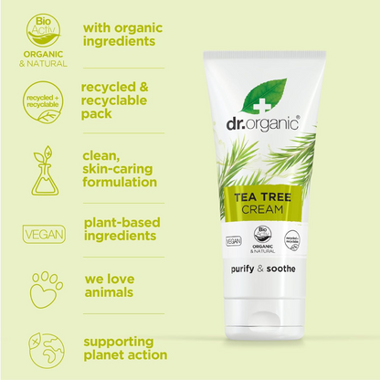 Dr.organic Tea Tree Cream 50ml (T)