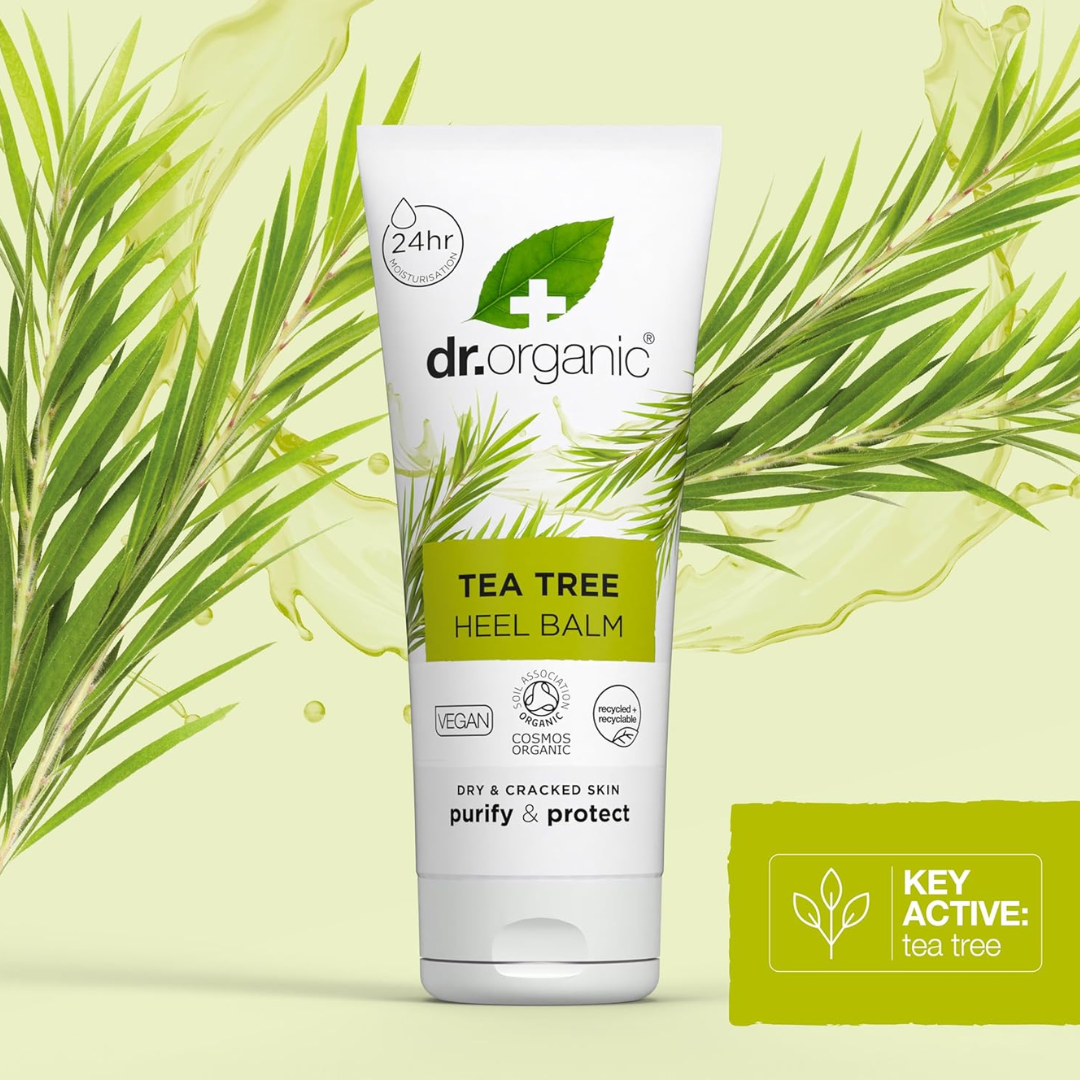 Dr Organic Tea Tree Heel Balm 100ml (T)