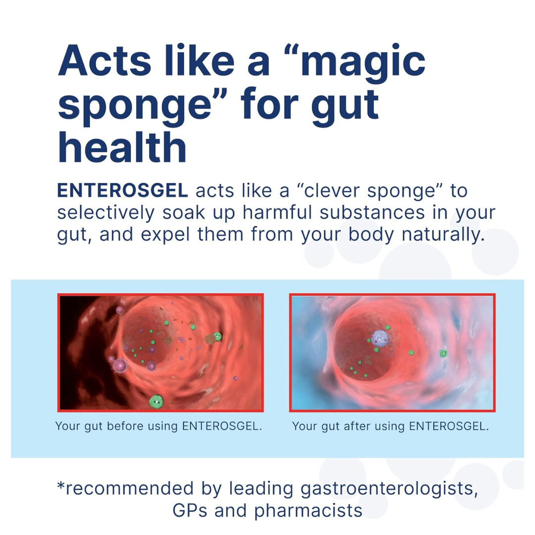 ENTEROSGEL Toxin Binding Gel for Cleansing the Gut 90g (T)