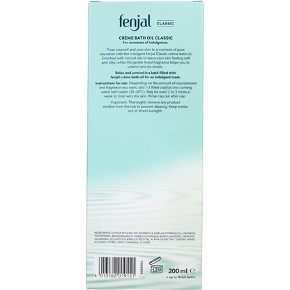 FENJAL Classic Luxury Creme Bath Oil - 200ml (T)