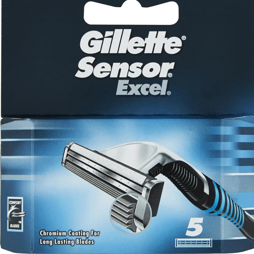 Gillette 97302251 Sensor Charging Excel, Pack of 5 Blades (T)
