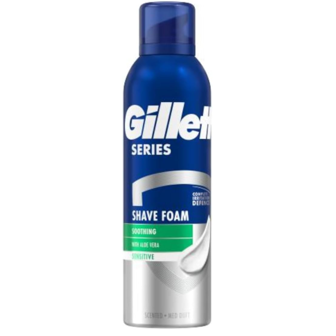 Gillette Series 3x Action Sensitive Shave Foam, 250 ml (T)