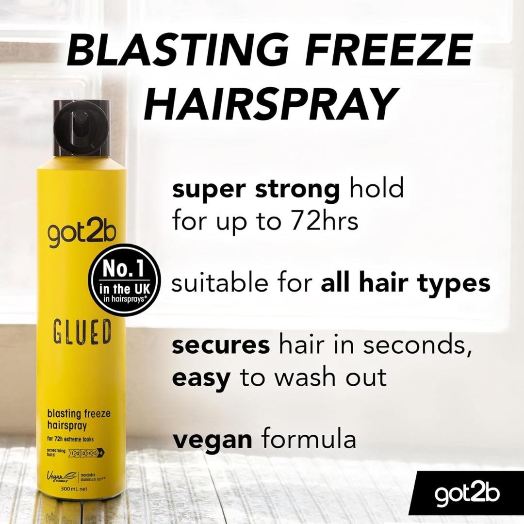 got2b Glued Hairspray Blasting Freeze Hold 300ml (T)