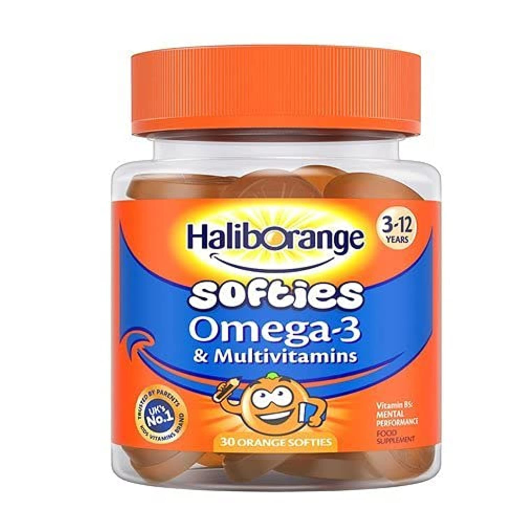 Haliborange Softies Omega-3 & Multivitamins 3-12yrs 30 Orange Softies (T)