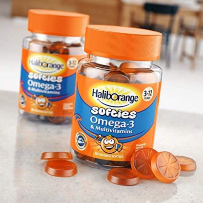 Haliborange Softies Omega-3 & Multivitamins 3-12yrs 30 Orange Softies (T)