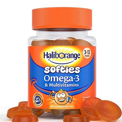 Haliborange Softies Omega-3 & Multivitamins 3-12yrs 30 Orange Softies (T)