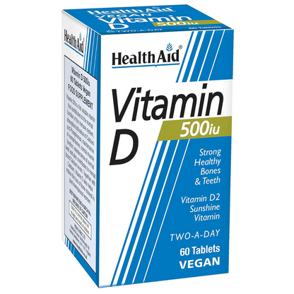 HealthAid Vitamin D 500iu - 60 Tablets (T)