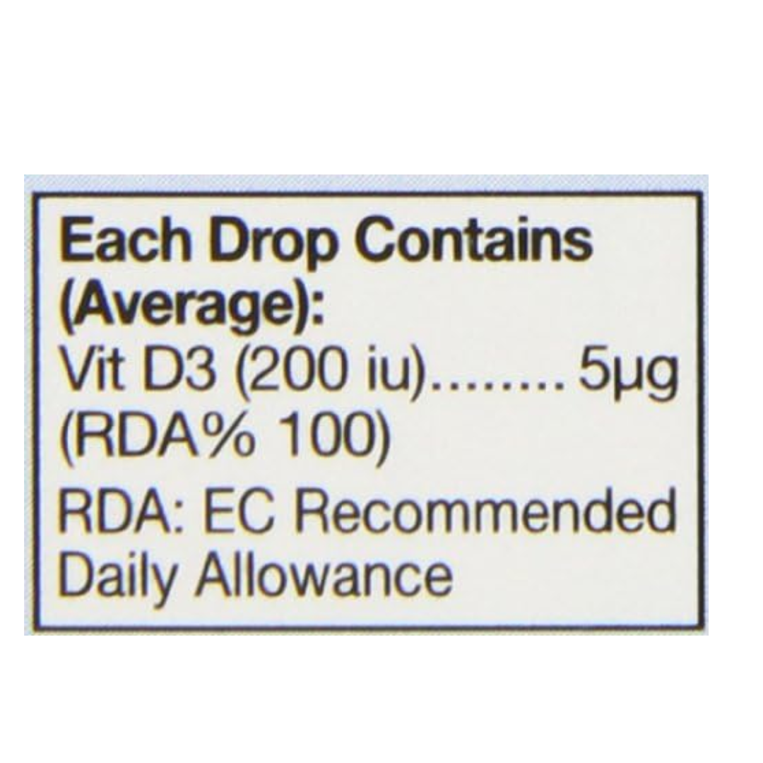 HealthAid Vitamin D3 200iu Drops, Strawberry, 15ML (T)