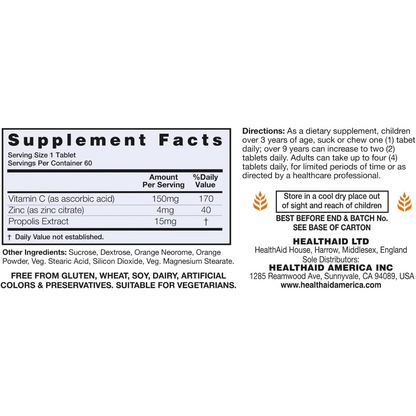 HealthAid Zincovit C - 60 Tablets (T)