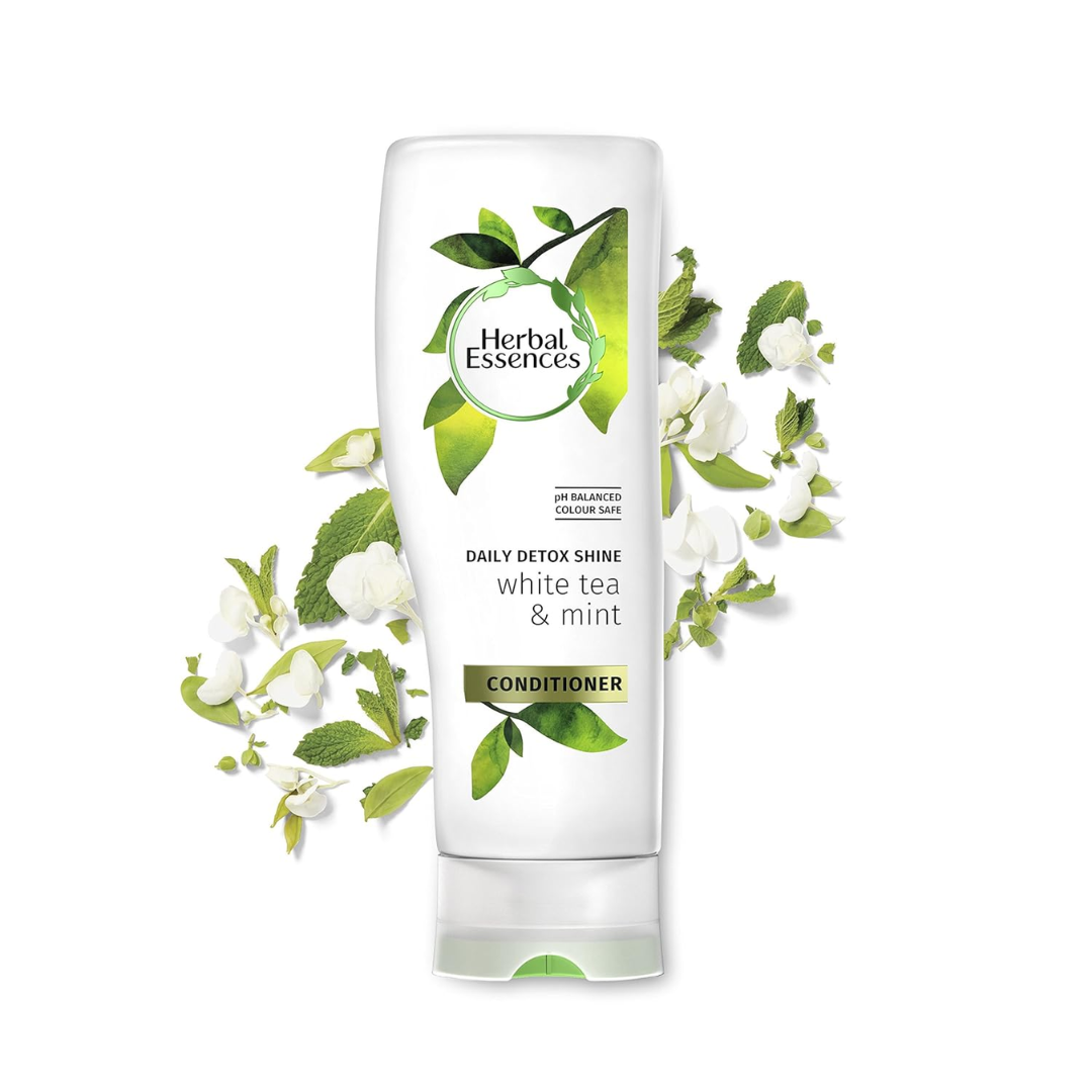 Herbal Essences Daily Detox Shine White Tea & mint Conditioner 400ml (T)