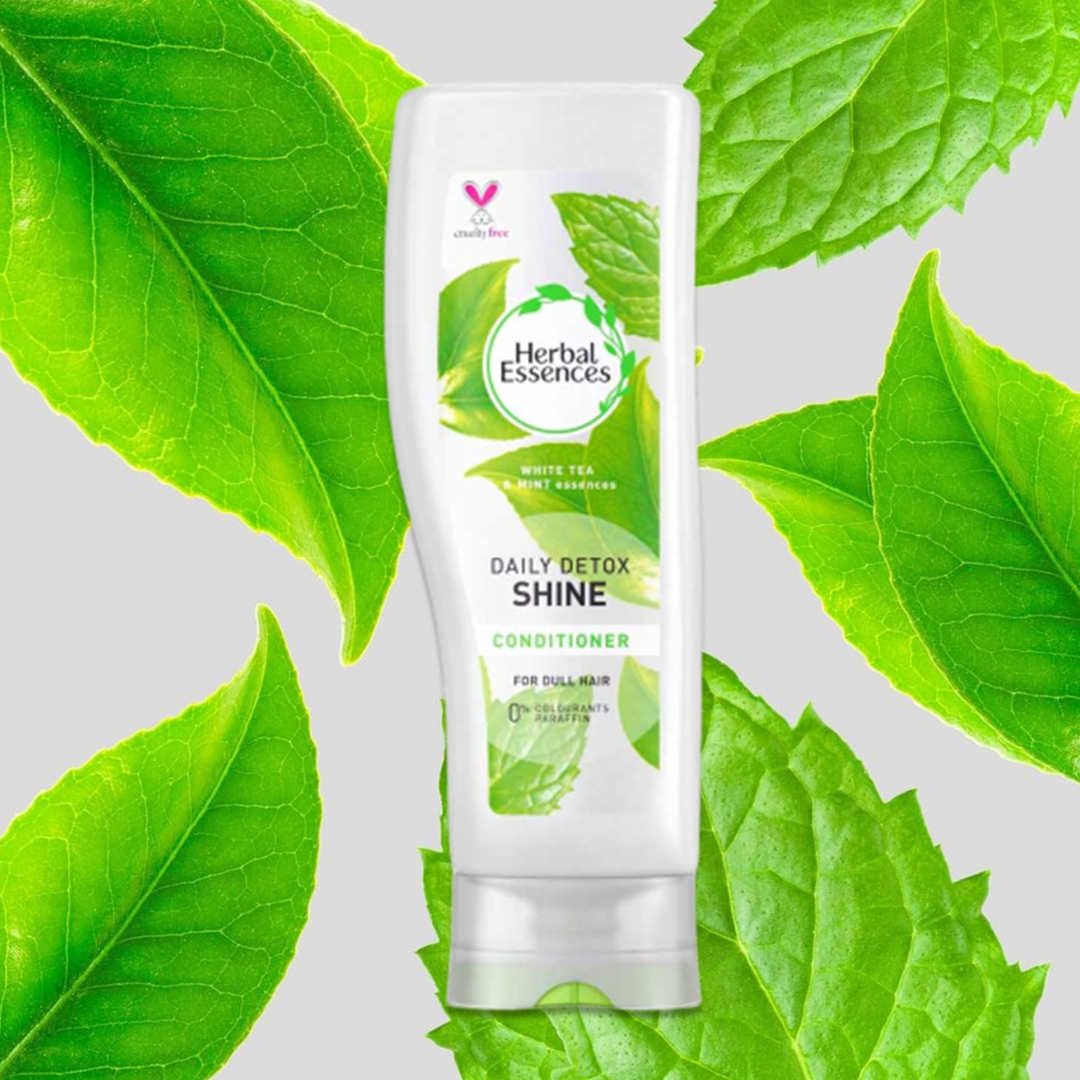 Herbal Essences Daily Detox Shine White Tea & mint Conditioner 400ml (T)