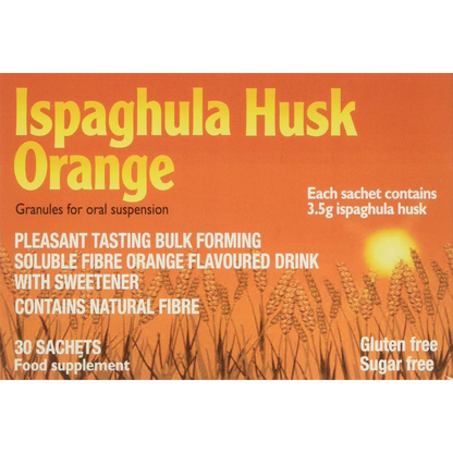 Ispaghula Husk Orange Drink Sachets, Pack of 30 (T)