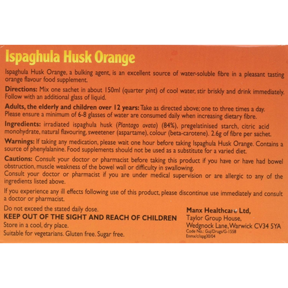 Ispaghula Husk Orange Drink Sachets, Pack of 30 (T)