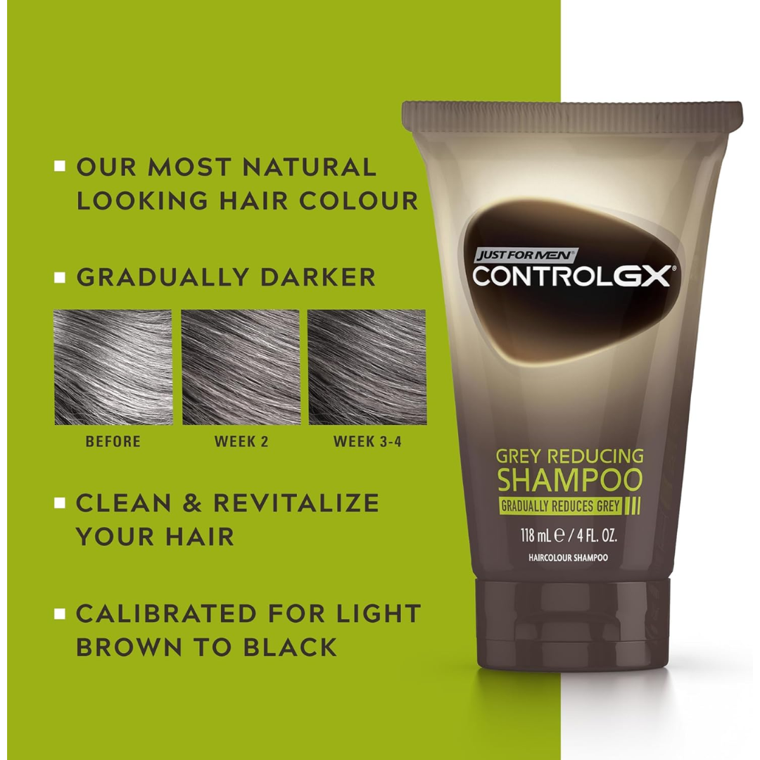 Just For Men Control GX Grey Reducing Shampoo For Grey Hair 118ml (T)