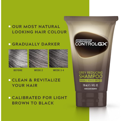 Just For Men Control GX Grey Reducing Shampoo For Grey Hair 118ml (T)