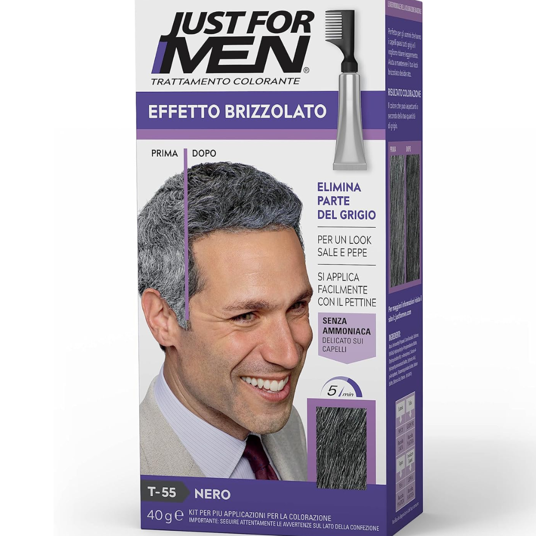 Just For Men Touch of Grey, Black Hair Dye - T55 (T)