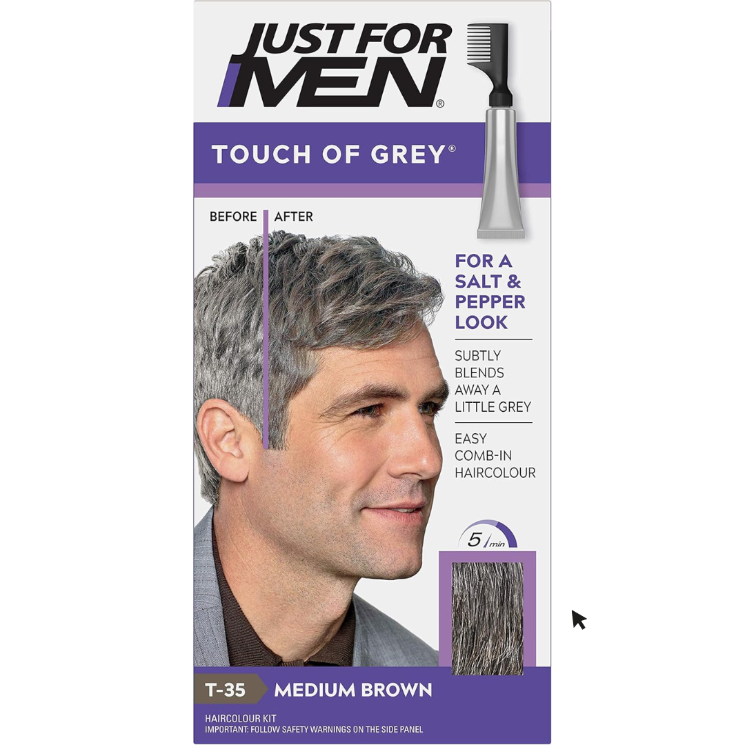 Just For Men Touch of Grey, Medium Brown Hair Dye - T35 (T)