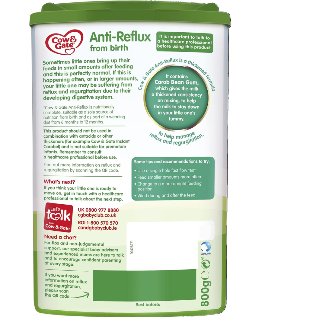 Cow & Gate Anti-Reflux Baby Milk Formula Powder from Birth 800g (T)
