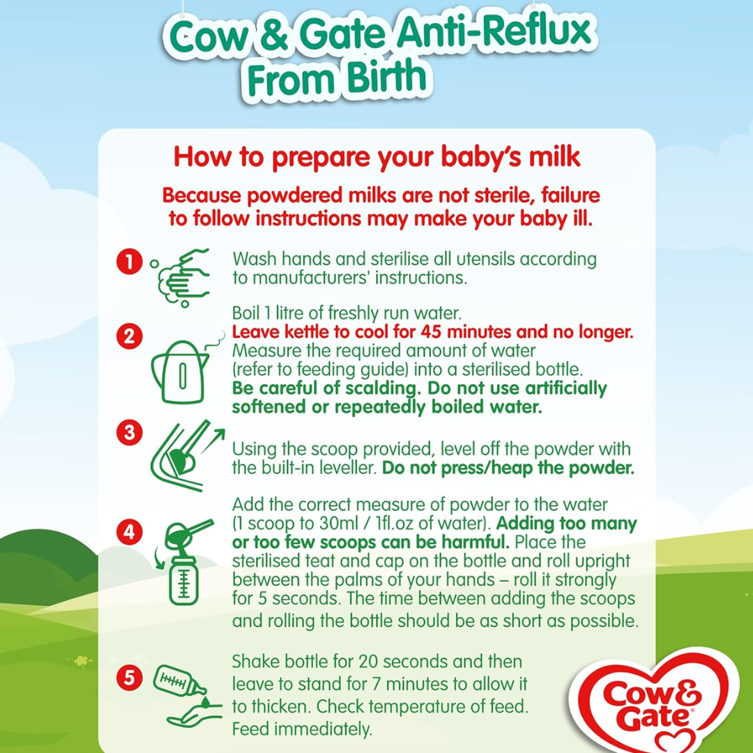 Cow & Gate Anti-Reflux Baby Milk Formula Powder from Birth 800g (T)