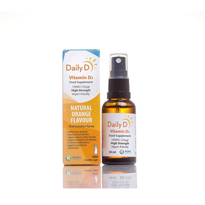 K Kora Healthcare Daily D Daily D Vegan Spray 1000Iu 30ml (T)
