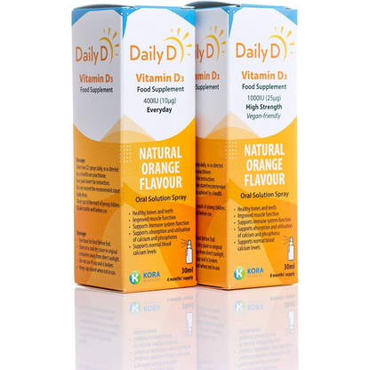 K Kora Healthcare Daily D Daily D Vegan Spray 1000Iu 30ml (T)
