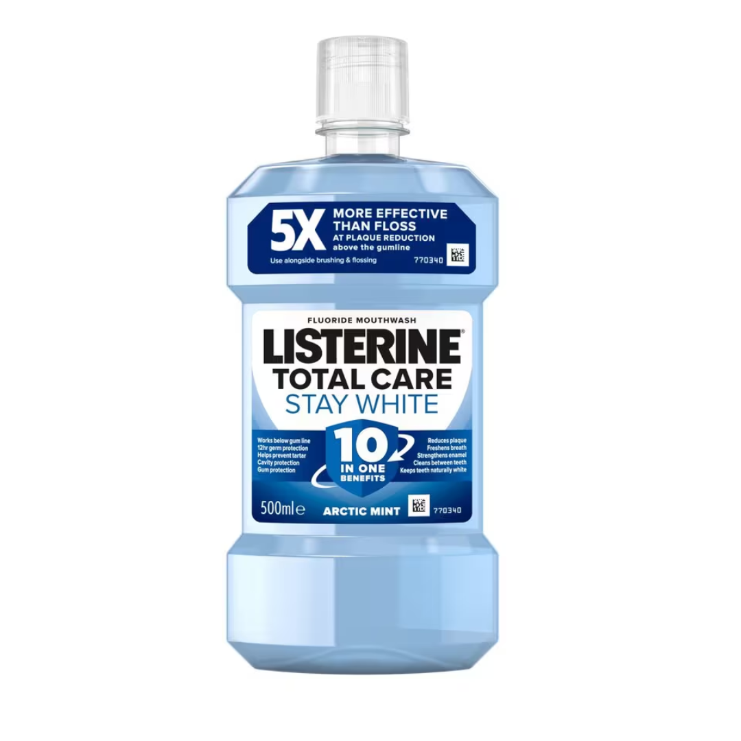 Listerine Total Care Stay White Arctic Mint Mouthwash 500ml (T)