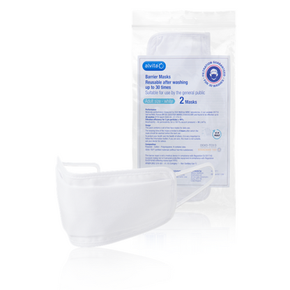 Alvita Adult Reusable Barrier Masks – 2 Pack (T)