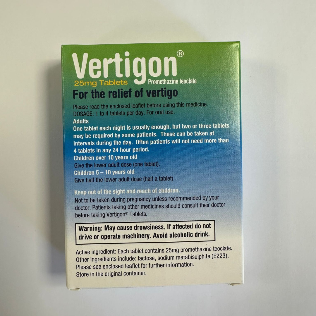 Vertigon 25mg Pack of 28 Tablets