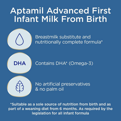 Aptamil Advanced 1 First Infant Baby Milk Formula Powder  800g (T)