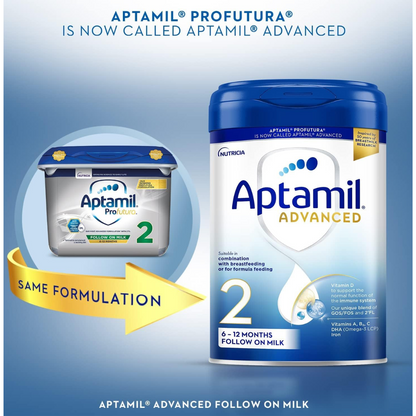 Aptamil Advanced 2 Follow On Baby Milk Powder Formula  800g (T)