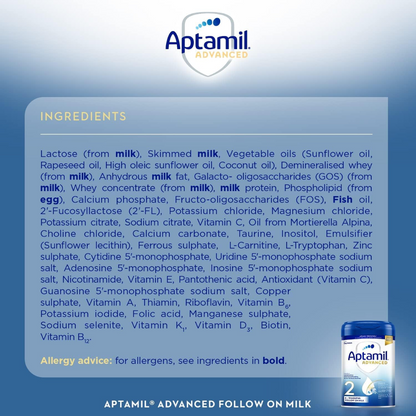 Aptamil Advanced 2 Follow On Baby Milk Powder Formula  800g (T)