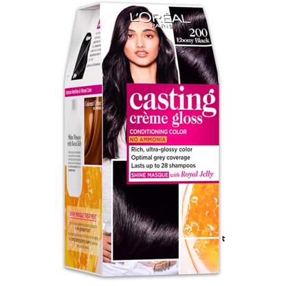 L 'Oreal Paris Casting Creme Gloss, Ebony Black 200,87.5 G + 72ML (T)