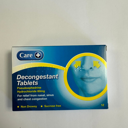 Care Decongestant 12 Tablets (P) (A)