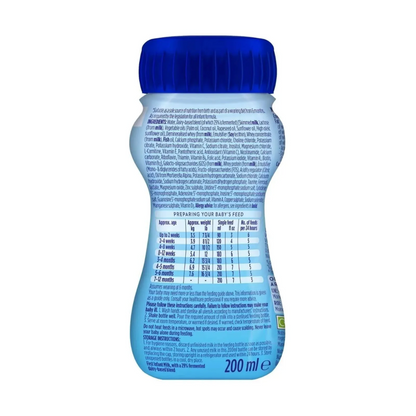 Aptamil First Milk Stage 1  Pack of 200ml RTF (T)