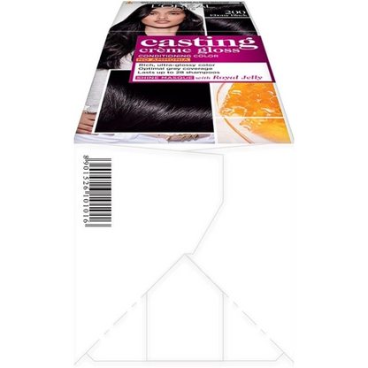 L 'Oreal Paris Casting Creme Gloss, Ebony Black 200,87.5 G + 72ML (T)