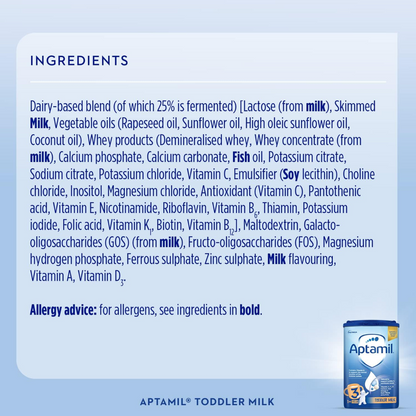 Aptamil 3 Toddler Baby Milk Powder Formula, 1-2 Years, 800g (T)