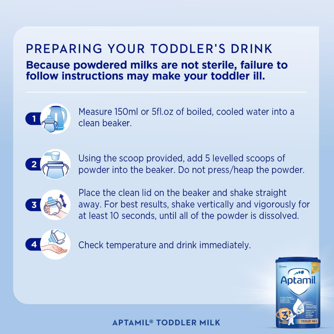 Aptamil 3 Toddler Baby Milk Powder Formula, 1-2 Years, 800g (T)