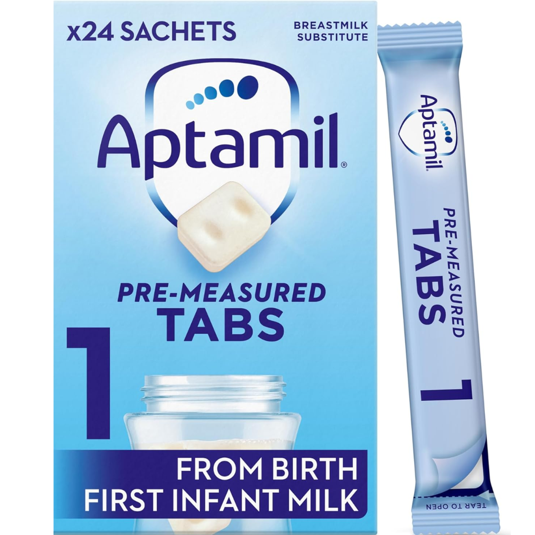 Aptamil 1 First Baby Milk Formula Pre-Measured Tabs 120 Tabs (T)