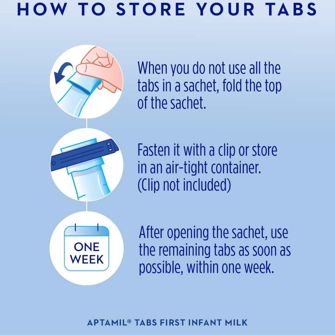 Aptamil 1 First Baby Milk Formula Pre-Measured Tabs 120 Tabs (T)
