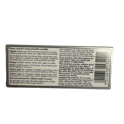 Veganin 30 Tablets (P) (A)