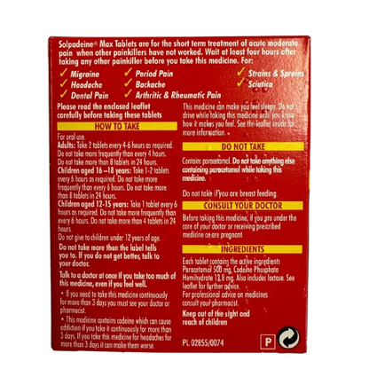 Solpadeine Max 30 Tablets (P)