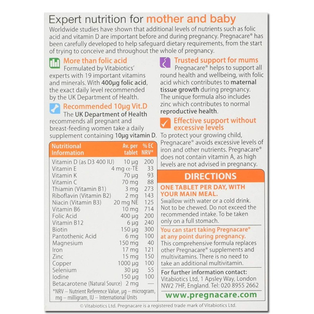 Vitabiotics Pregnacare Tablets 90