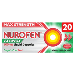 Nurofen Express 400mg Liquid 20 Capsules (P)(N)