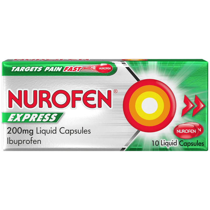 Nurofen Express 200mg Liquid 10 Capsules