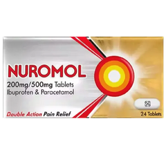 Nuromol 200mg/500mg - 24 Tablets (P) (N)