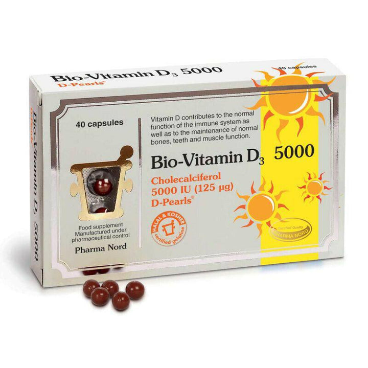 Pharma Nord | Bio Vitamin D3 125MCG Supplements 5000IU x 40